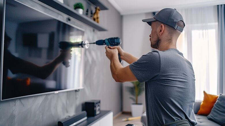 Professional TV mounting installation