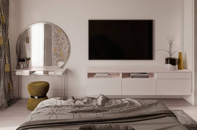 Bedroom TV installation